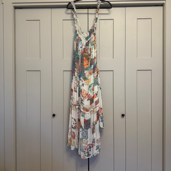 Anthropologie Floral Patchwork Maxi Dress | Boho Cottagecore | Size L - Picture 5 of 6